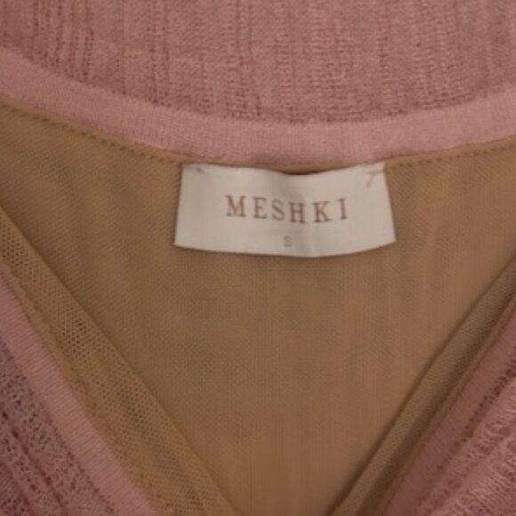 Meshki Brynn Knit Maxi dress (pastel pink) Size Small - Picture 5 of 6